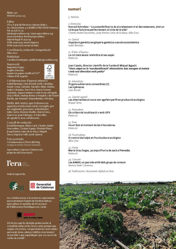 Revista Agrocultura. Núm. 88. Estiu 2022