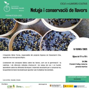 curs de neteja i conservació de llavors en línia