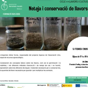 neteja i conservació de llavors