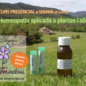 Cartell curs Homeopatia aplicada a plantes i sòls