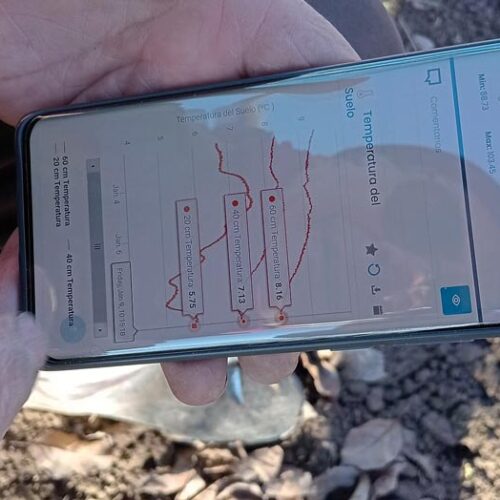 App vinculada a sensors utilitzats en agricultura